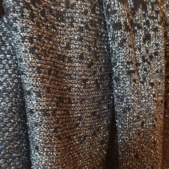 STAR GLITZY GLAMOROUS Lurex plus sz 1X 14-16 cardigan - Picture 7 of 15
